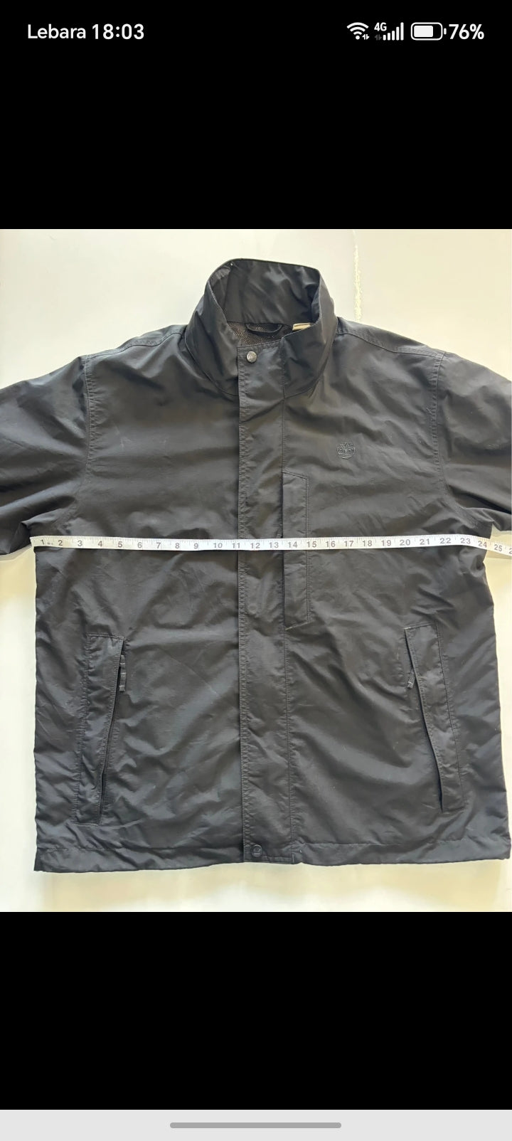 Timberland Waterproof Jacket Mens L / Large Navy — Mesh Lined — Established 1973